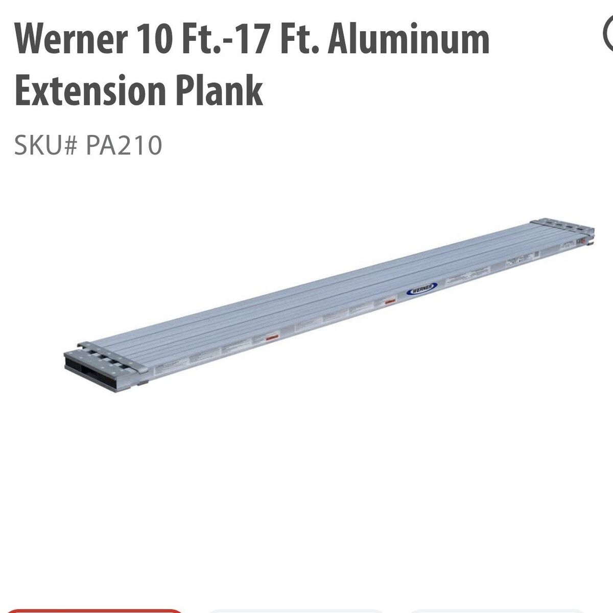 10 foot Expandable Plank
