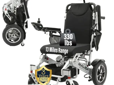 NEW Malisa MLS-10AR Foldable Electric Wheelchair (Auto-Reclining / All Terrain)