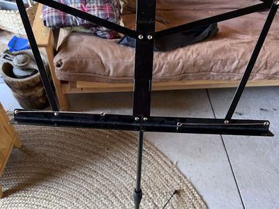 Folding music stand with case
