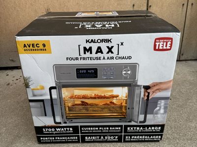 New Kalorik MAX Air Fryer Oven 25L Extra-Large French Doors 1700W
