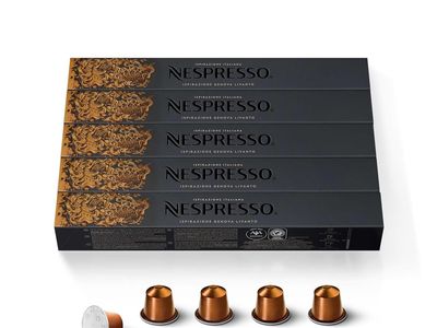 Nespresso Capsules Original Line, Livanto, Medium Roast Espresso Coffee, 50 Count Coffee Pods