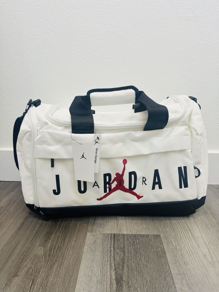 Jordan White Duffel Bag New with tags