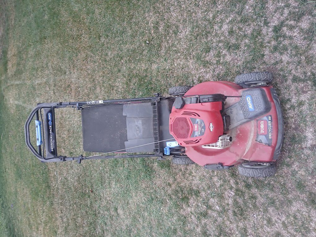 toro personal pace lawnmower awd