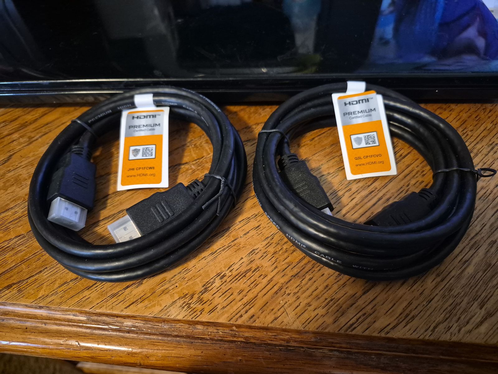 Lot of 2 6-foot HDMI Cables! Never Used!