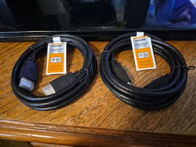 Lot of 2 6-foot HDMI Cables! Never Used!