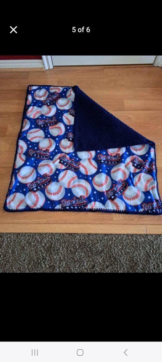 Adorable crochet and fabric baby blankets