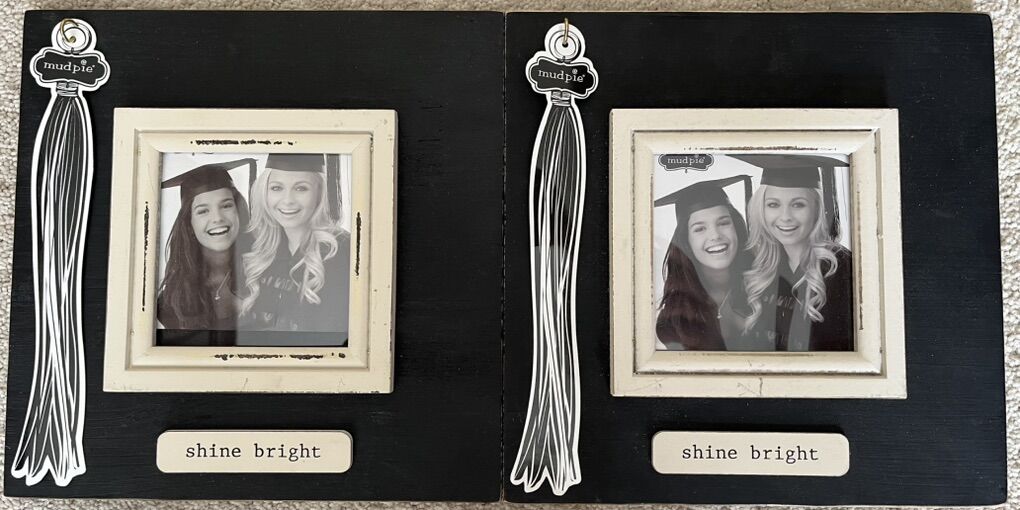 A Pair Of Graduation Frames With Tassel Holder