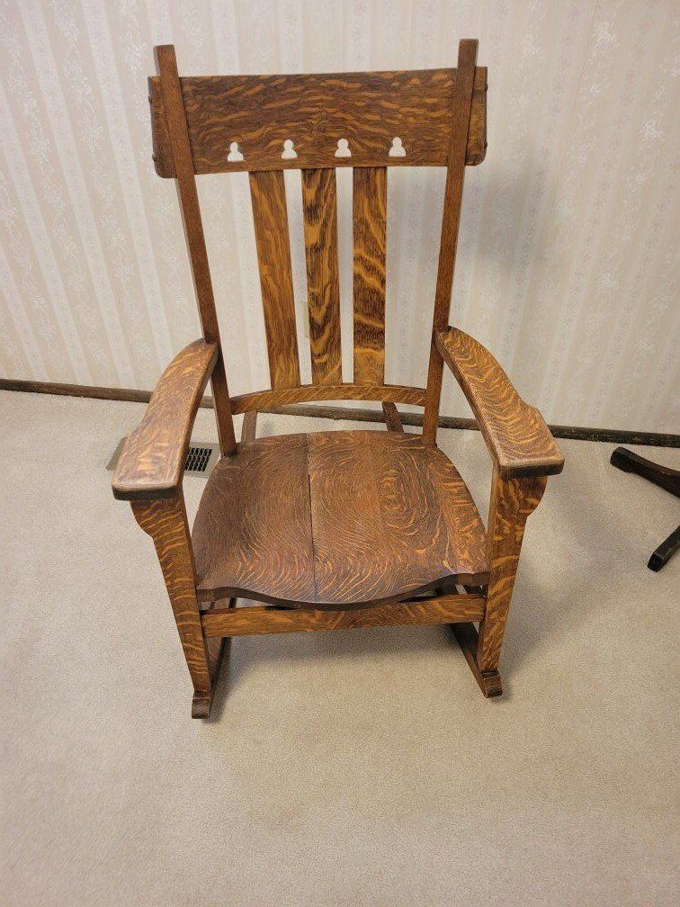 Vintage Oak Rocking Chair