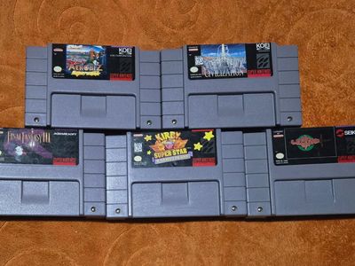 Nintendo sNes game bundle including Final Fantasy III ! Trades considered!