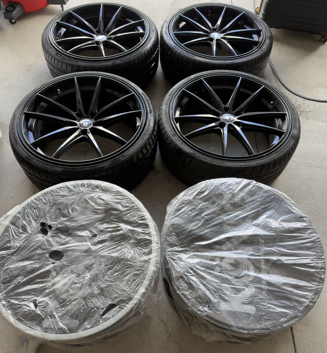 Konig Oversteer 20” Wheels & Tires + 2 Extra Rims