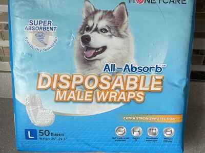 Disposable Large Male Wraps