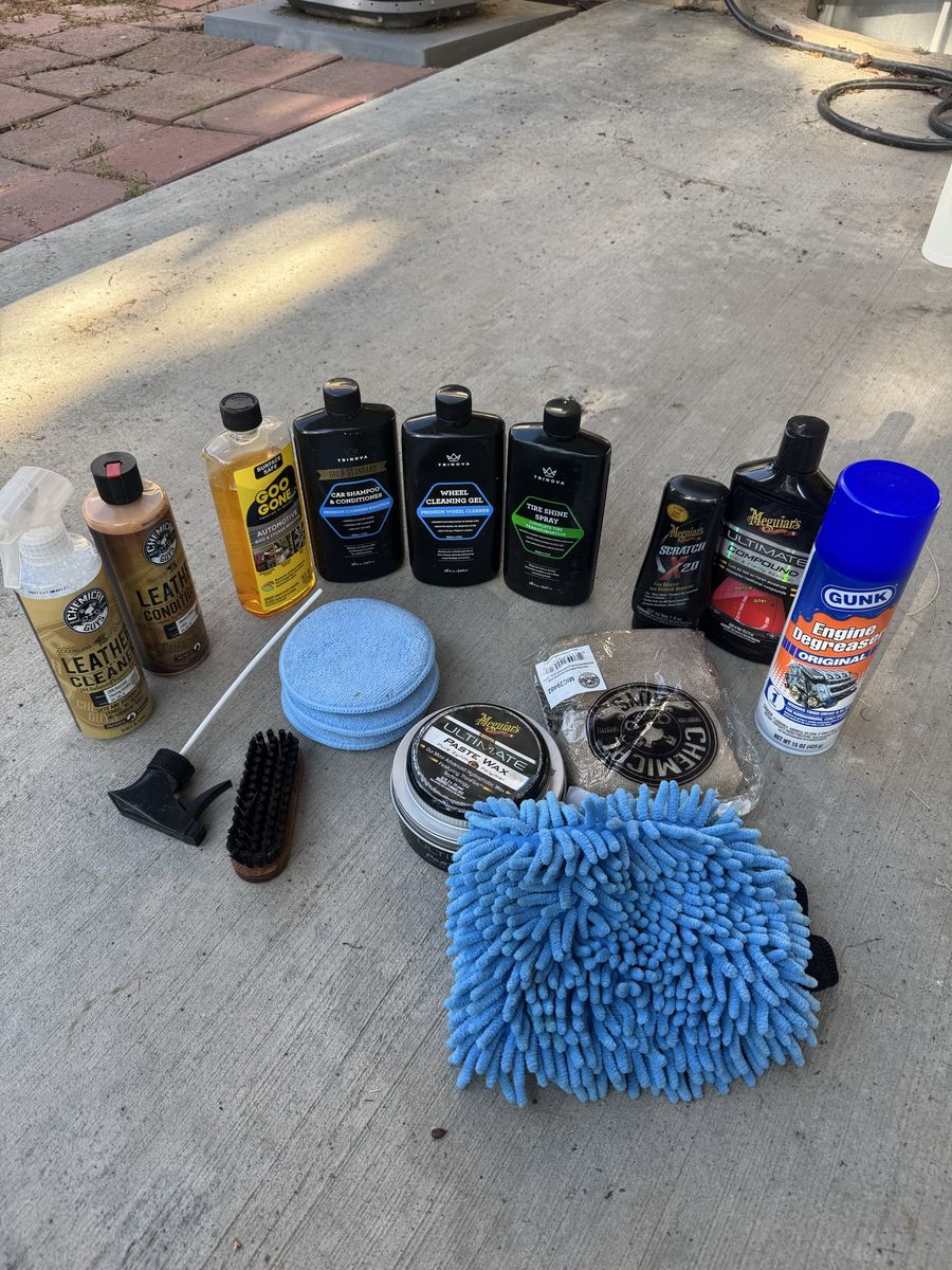 Car Detailing Supplies Bundle Meguiar's Chemical Guys TriNova
