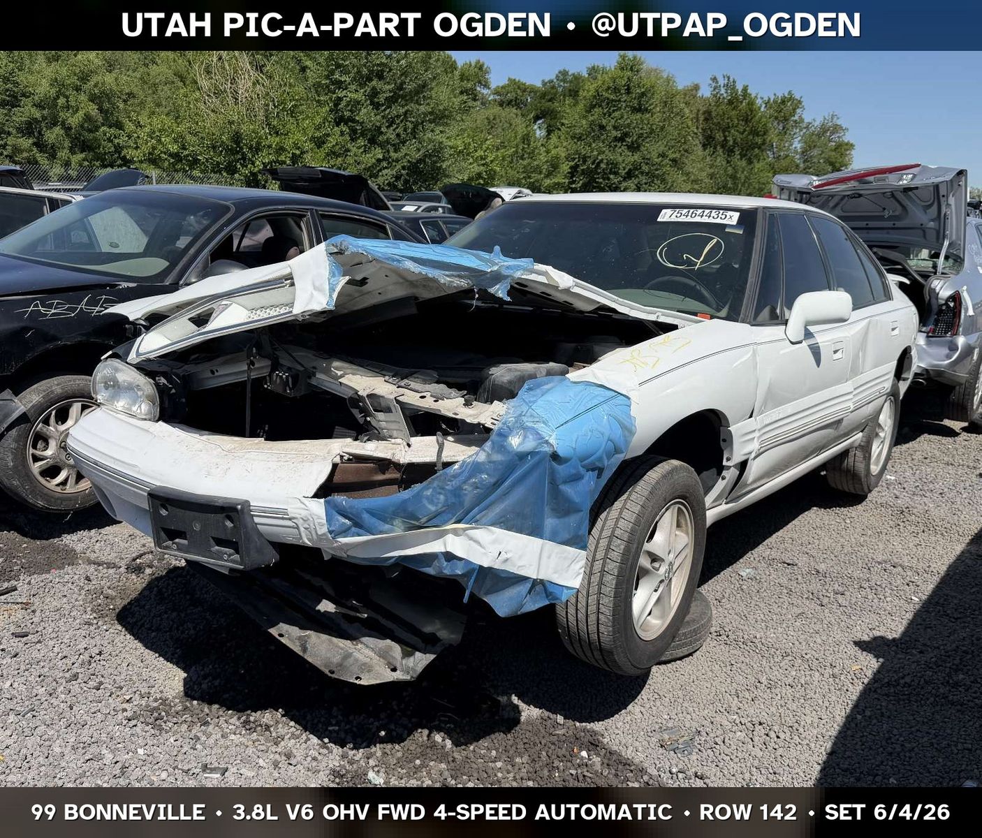 1999 Pontiac Bonneville Parts - UTPAP Ogden