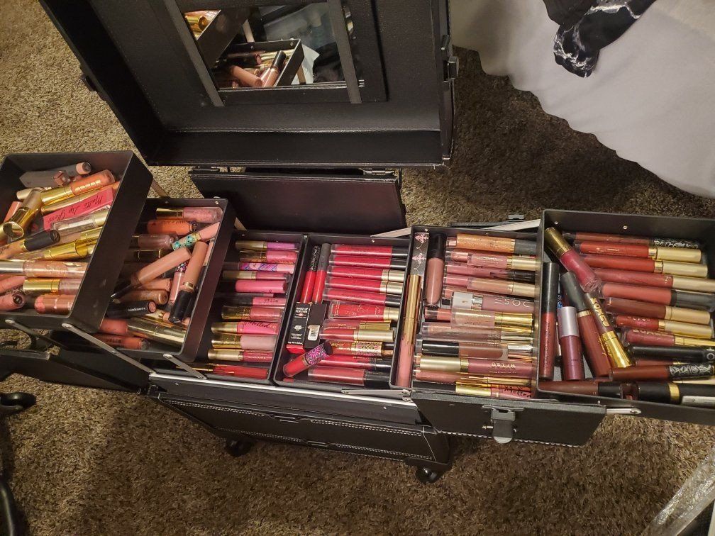 Assorted Lipsticks, Lip Glosses, and Lip Liners
