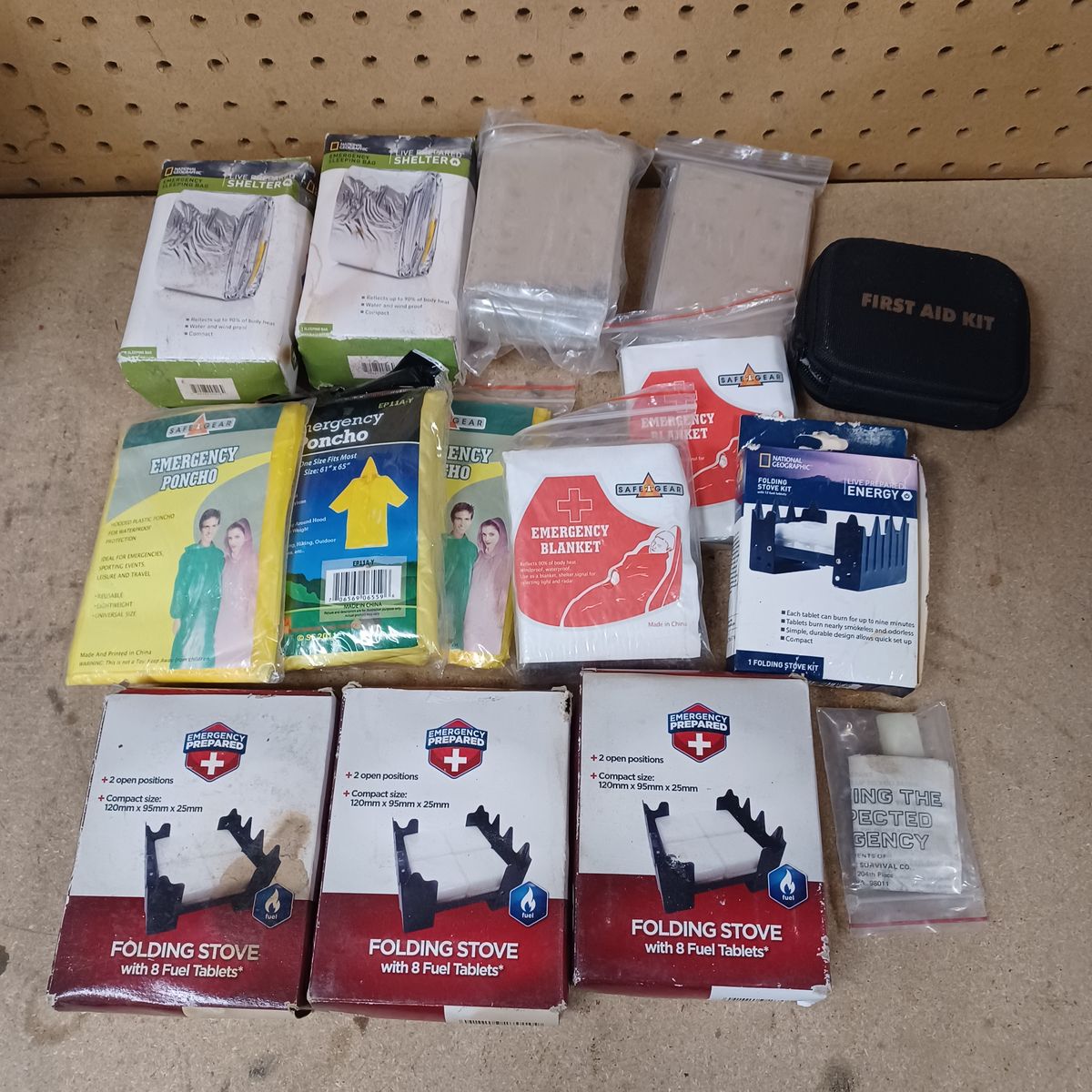 Emergency preparedness items