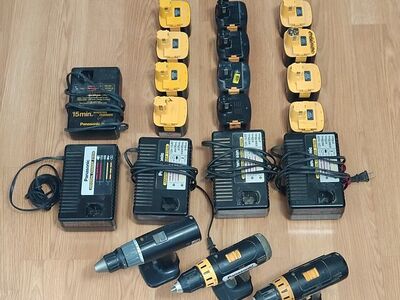 Panasonic Drill Driver, Batteries and Charger.