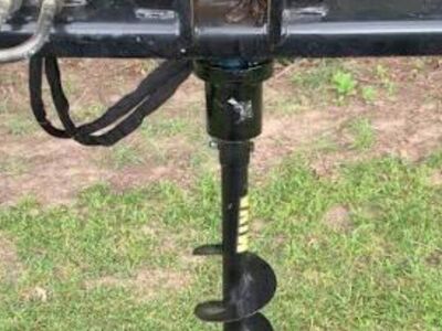 new mini skid steer auger with 2 bits