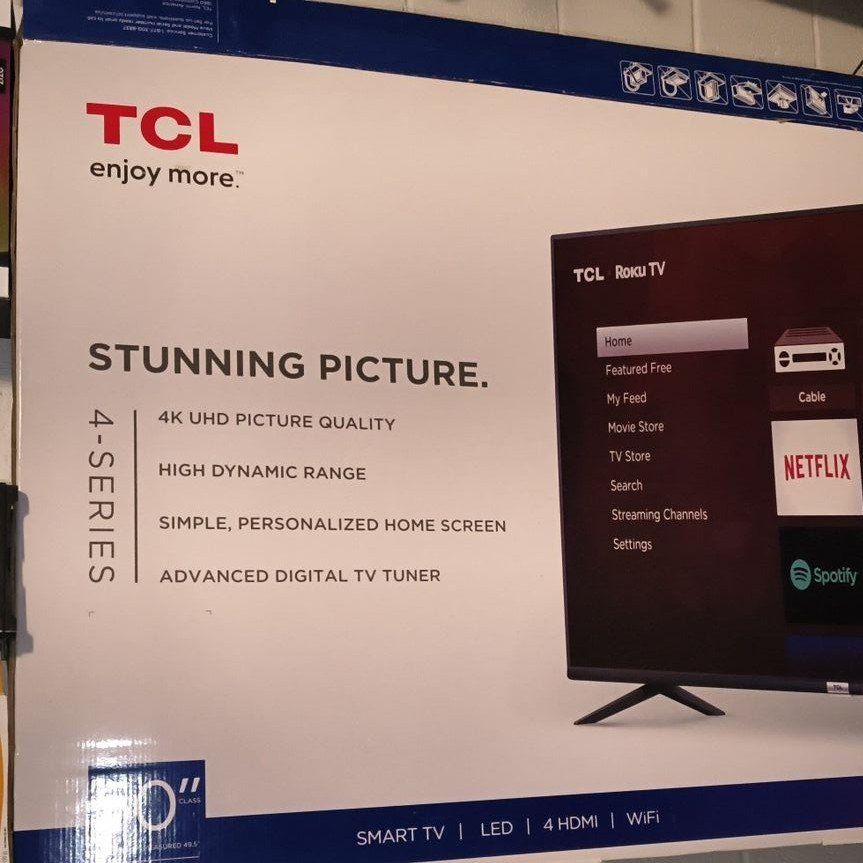 TCL 4-Series 50 Inch 4K UHD Smart Roku LED TV
