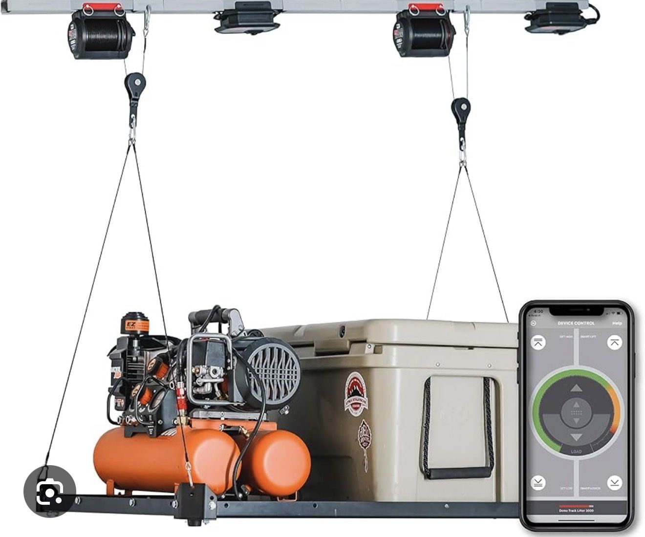 GarageSmart Platform Lifter | Overhead Storage Lift | App-Controlled Smart Hoist