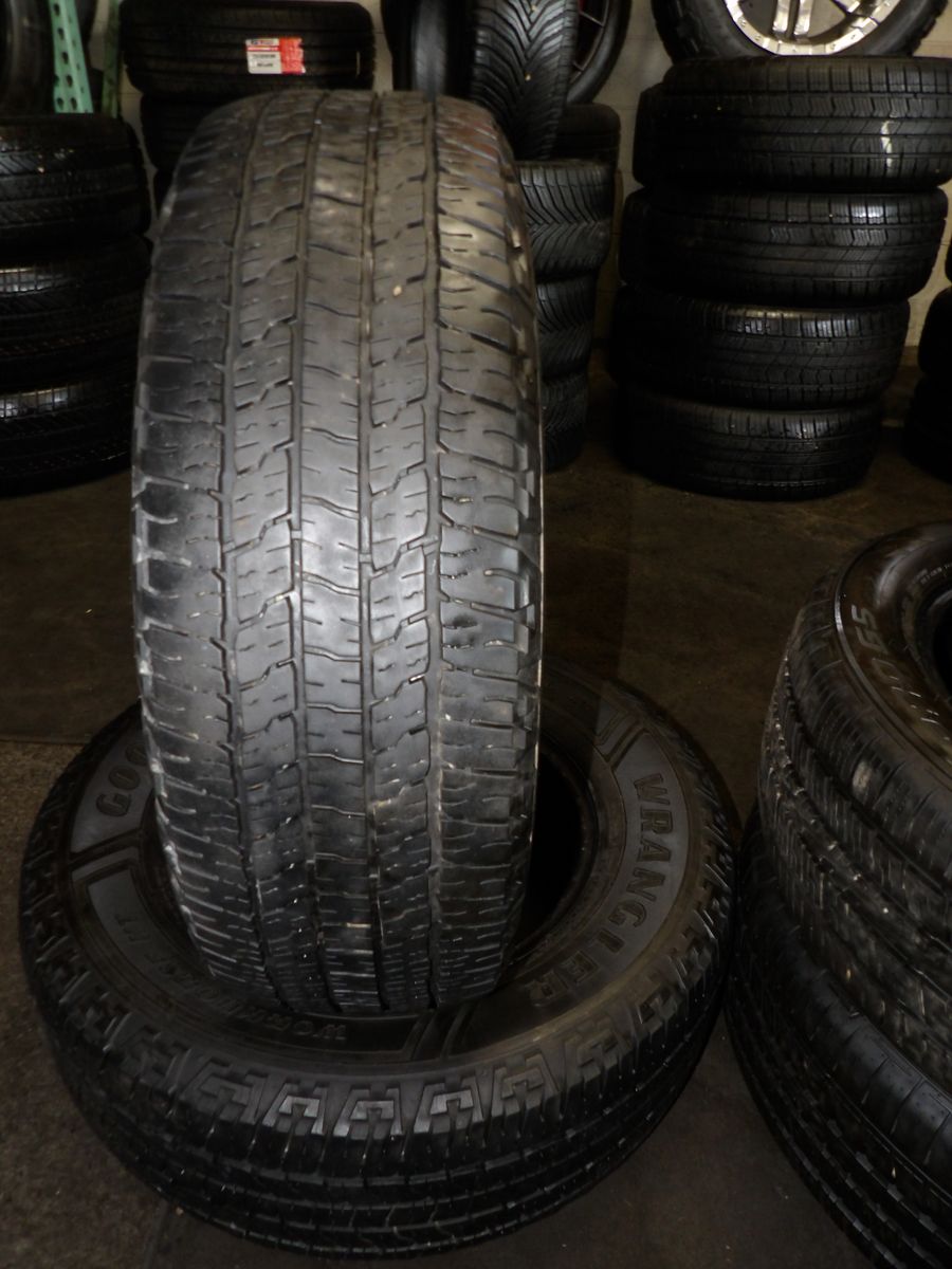 235/70R16 GOODYEAR WRANGLER WORKHORSE HT PAIR OF TWO USED TIRES 