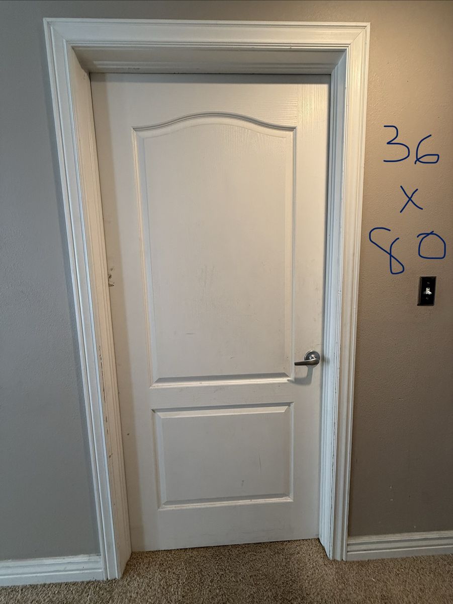 2-Panel Arch Interior Doors - Left Swing