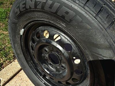 New 205/65R15 Tire on Steel Rim (4x115?)