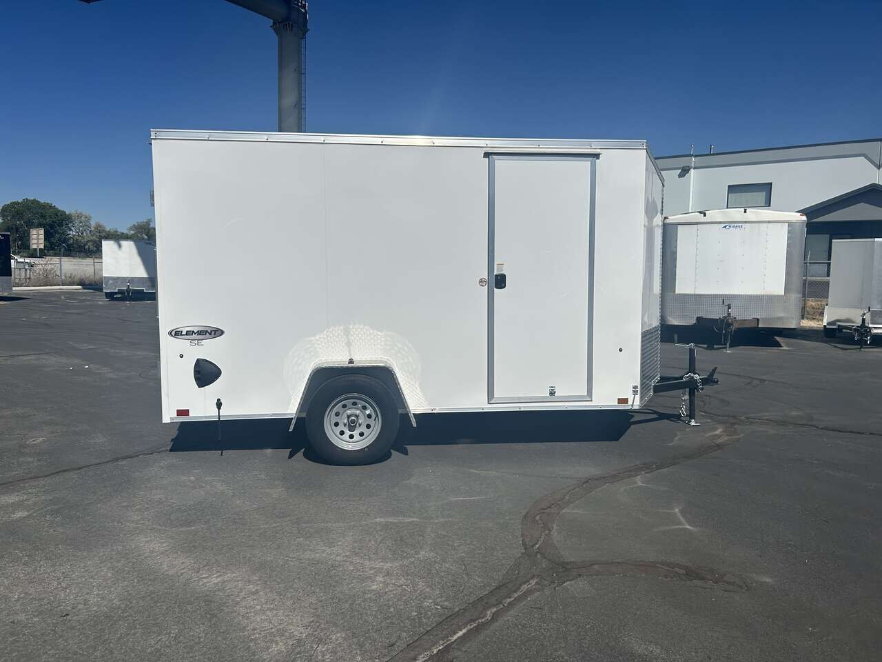 -PRICE JUST REDUCED-(-$300) NEW 2024' 6'x12' LOOK WHITE ELEMENT SE, ADDITIONAL 6IN EXTRA HEIGHT, REAR DOUBLE DOORS TRL#112668