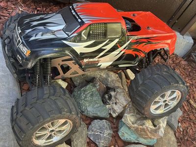 HPI RACING NITRO BUGGY GT-2 RC TRUCK COLORED BODY BLACK/RED/SILVER, DISCONTINUED