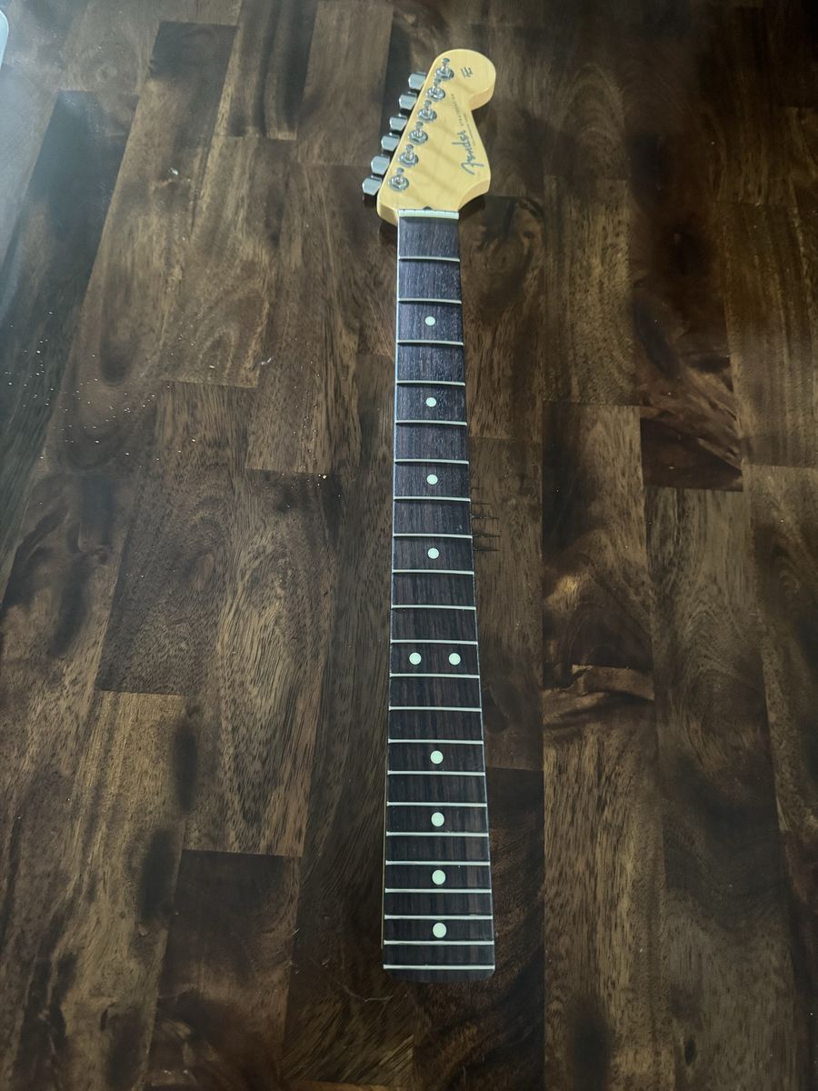 Fender Stratocaster Electric Guitar Neck with Tuning Pegs - Rosewood Fretboard