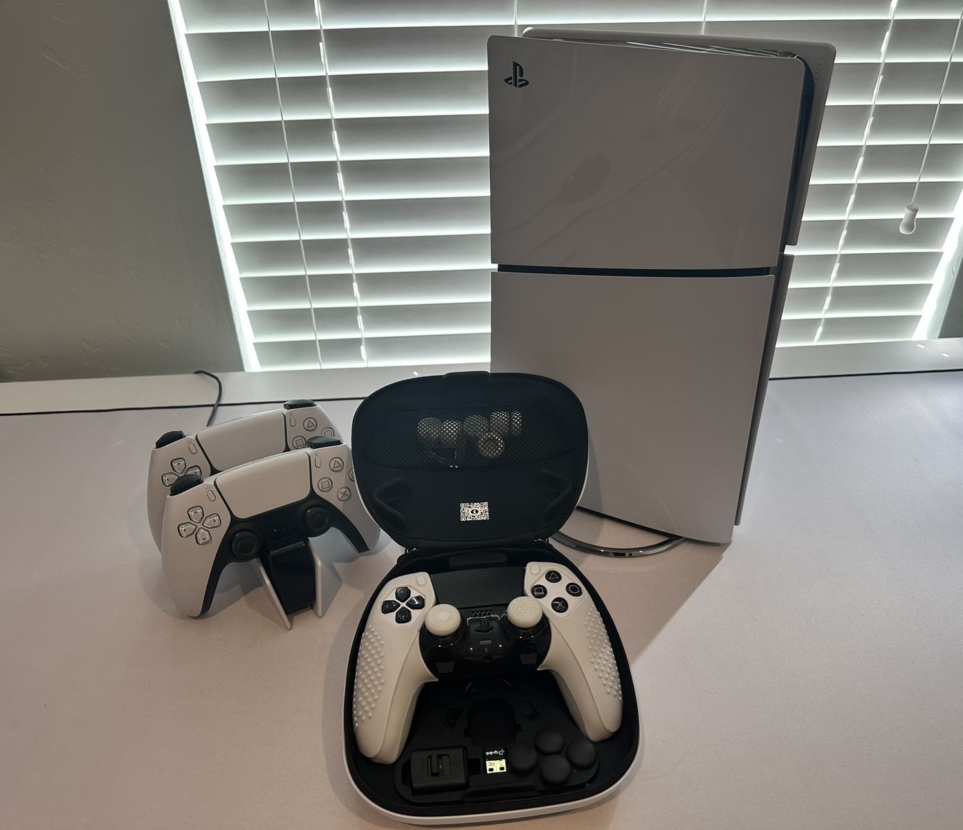 Bundle: PlayStation 5 | PS5 | Sony | Slim Digital Console | 3 Controllers: 1 Dual Sense Edge, 2 Standard | Controller Charger