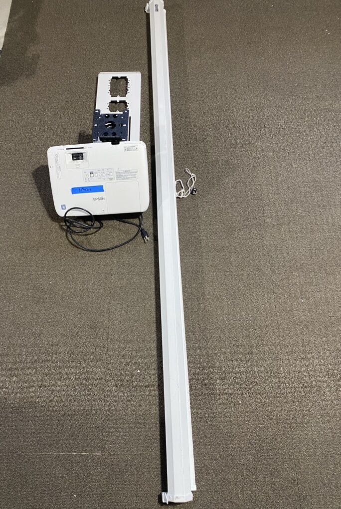 Epson Projector, DA-LITE Screen, And Chief Mount