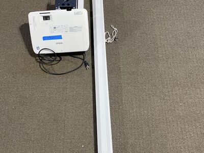 Epson Projector, DA-LITE Screen, And Chief Mount