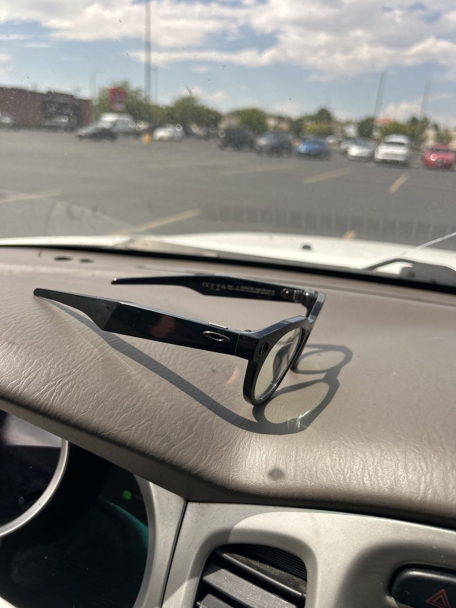 Oakley Meta HSTN Prizm Black Round Frame Glasses with Clear Lenses