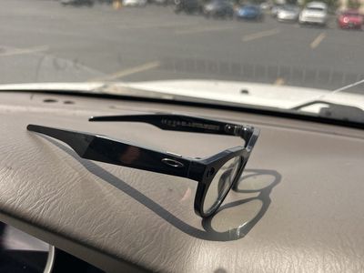 Oakley Meta HSTN Prizm Black Round Frame Glasses with Clear Lenses