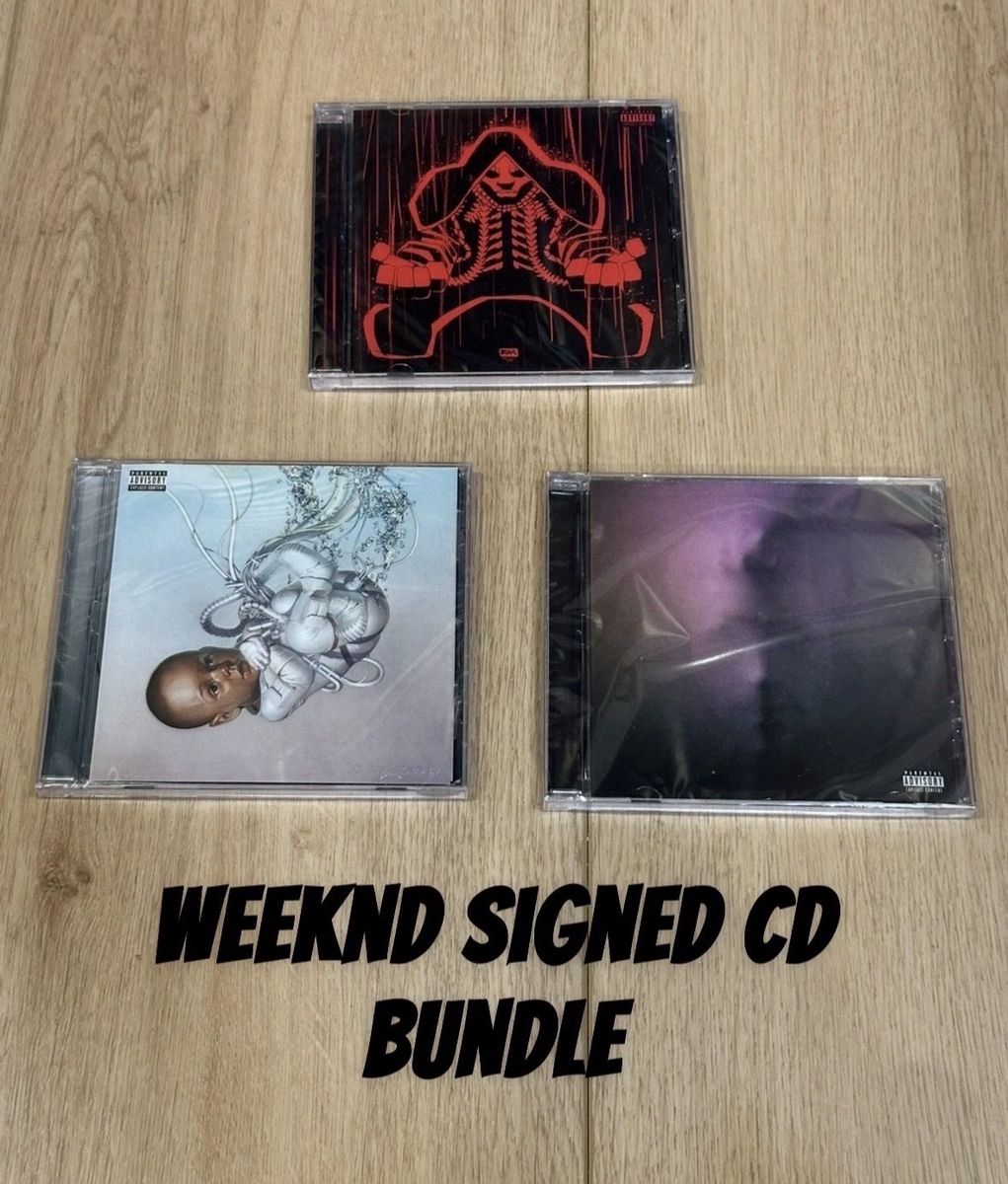 The Weeknd-SIGNED Hurry Up Tomorrow 3 CD Bundle