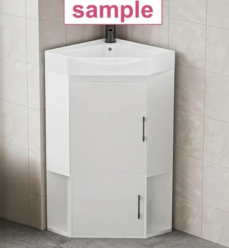 Corner Bathroom Vanity with Sink