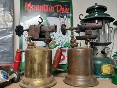 Antique brass blowtorches $20 ea.