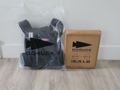 New- GORUCK Weight Vest and Plates Bundle