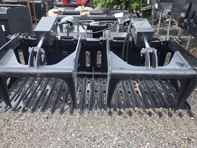 NEW Skyway 82" Heavy Duty Skeleton / Root Grapple with 2 Hydraulic Clamps (Skid Steer)