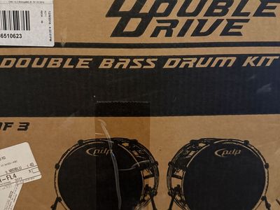 Double Drive Double Bass Drum Kit- dark blue color, never used been sitting for a while, will take a reasonable offer