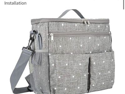 Stroller Organizer Baby Diaper Bag Tote - Lightweight & Spacious Multipurpose Weekend Bag with Easy Installation