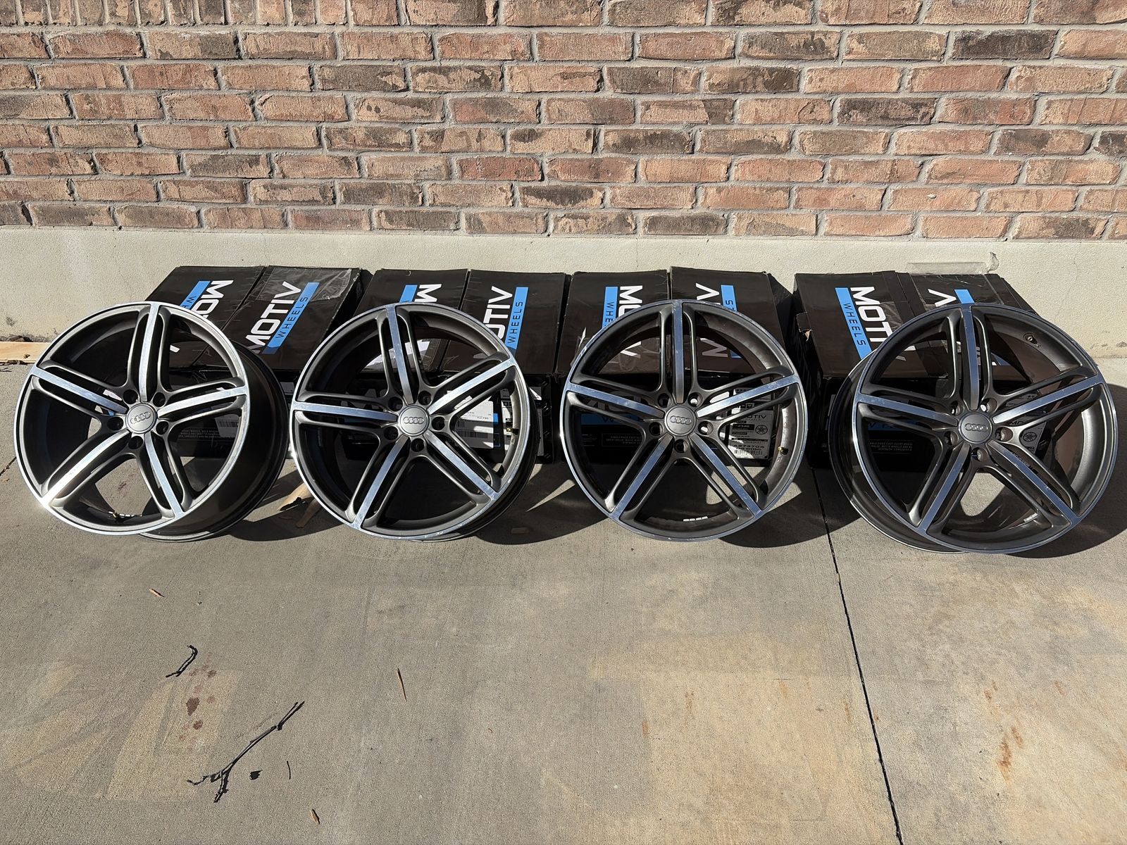 Two Sets Of Audi 19 OEM Rims