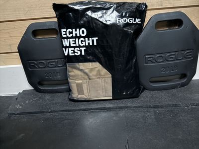 New Rogue Echo Weight Vest with Pair of 20 Pound Plates