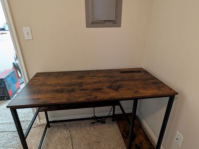 Desk with Charging Station