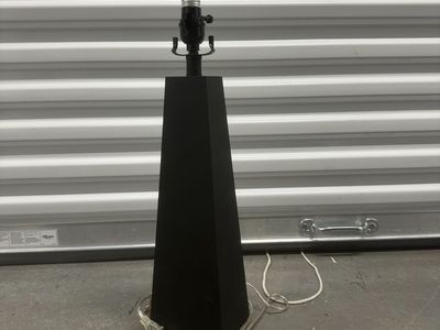 Modern Black Tapered Table Lamp Base