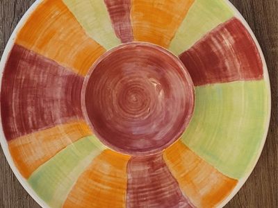 Colorful Chip Dip Bowl