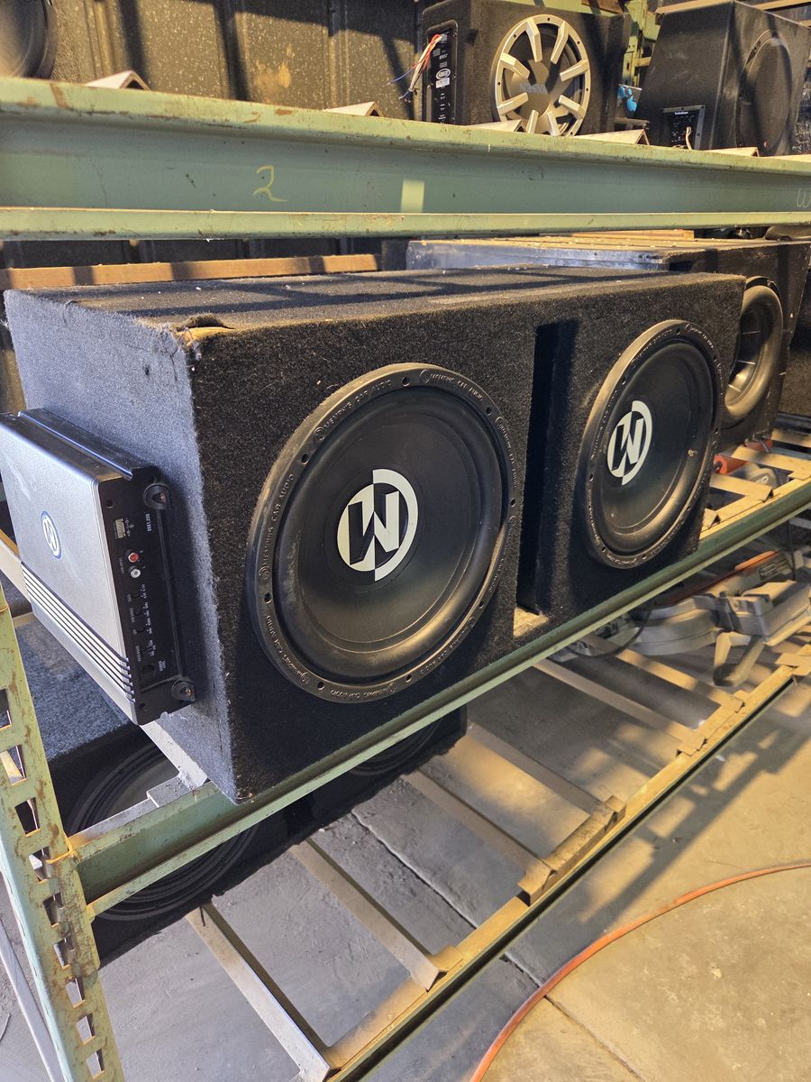 Subs & amp with box