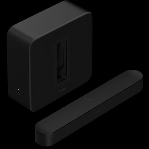 Sonos 5.1 Surround Sound System: Beam Gen 2, Sub Gen 3, 2x One SL - Black Home Theater Set