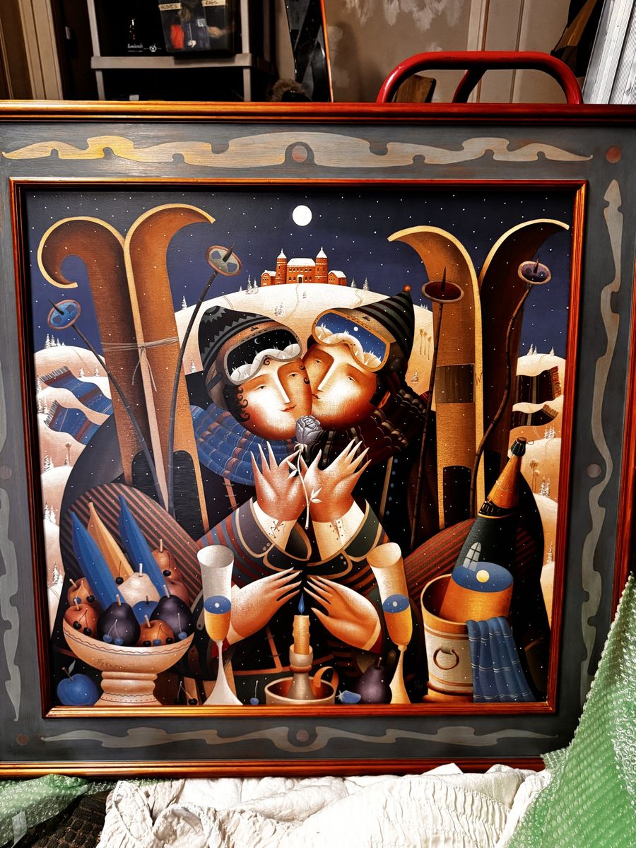 Rare, Original Painting « Winter Blossom » by Anton Arkhipov, (w/certificate authencity)