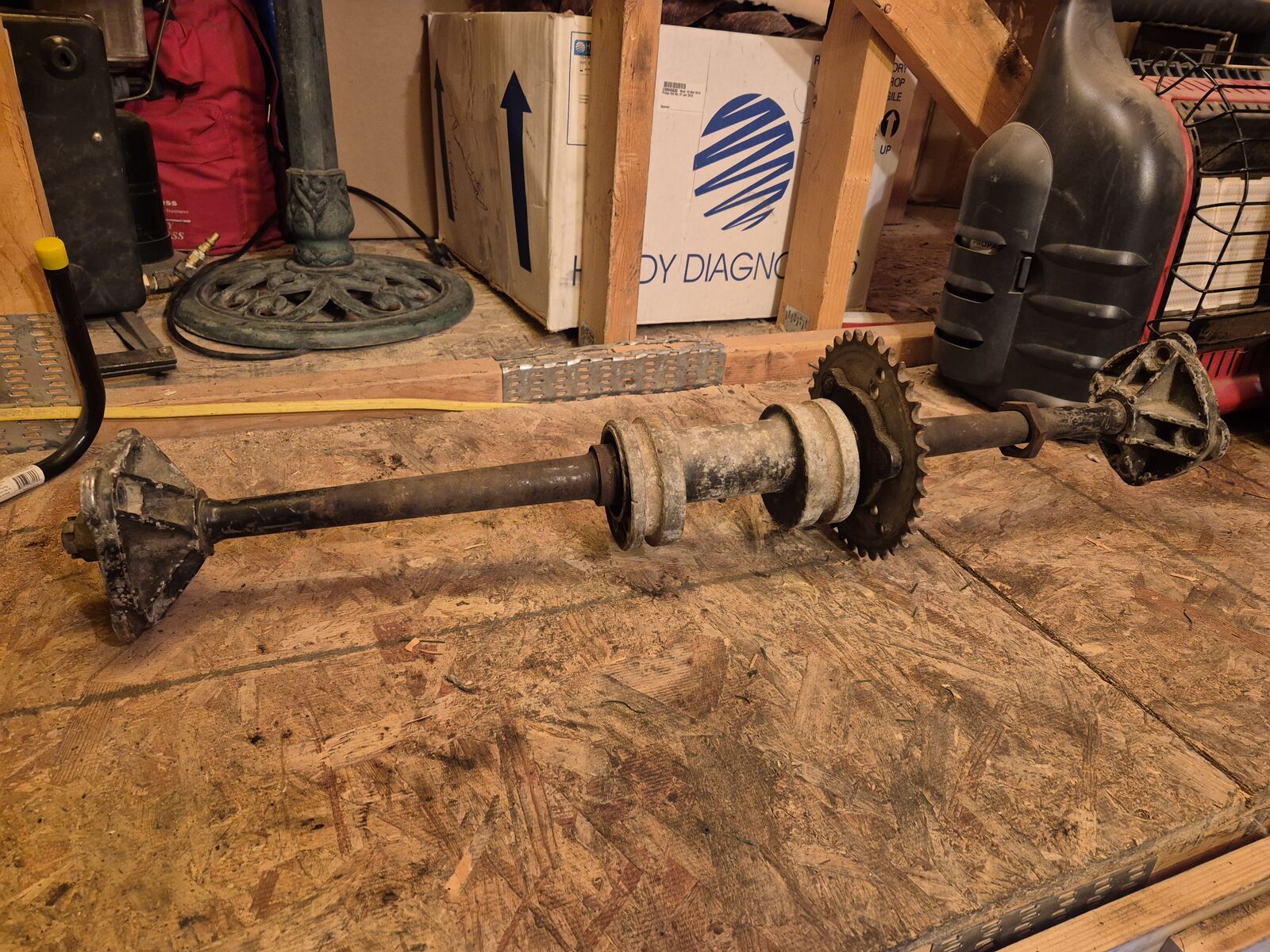 Trail Boss Scrambler rear axle